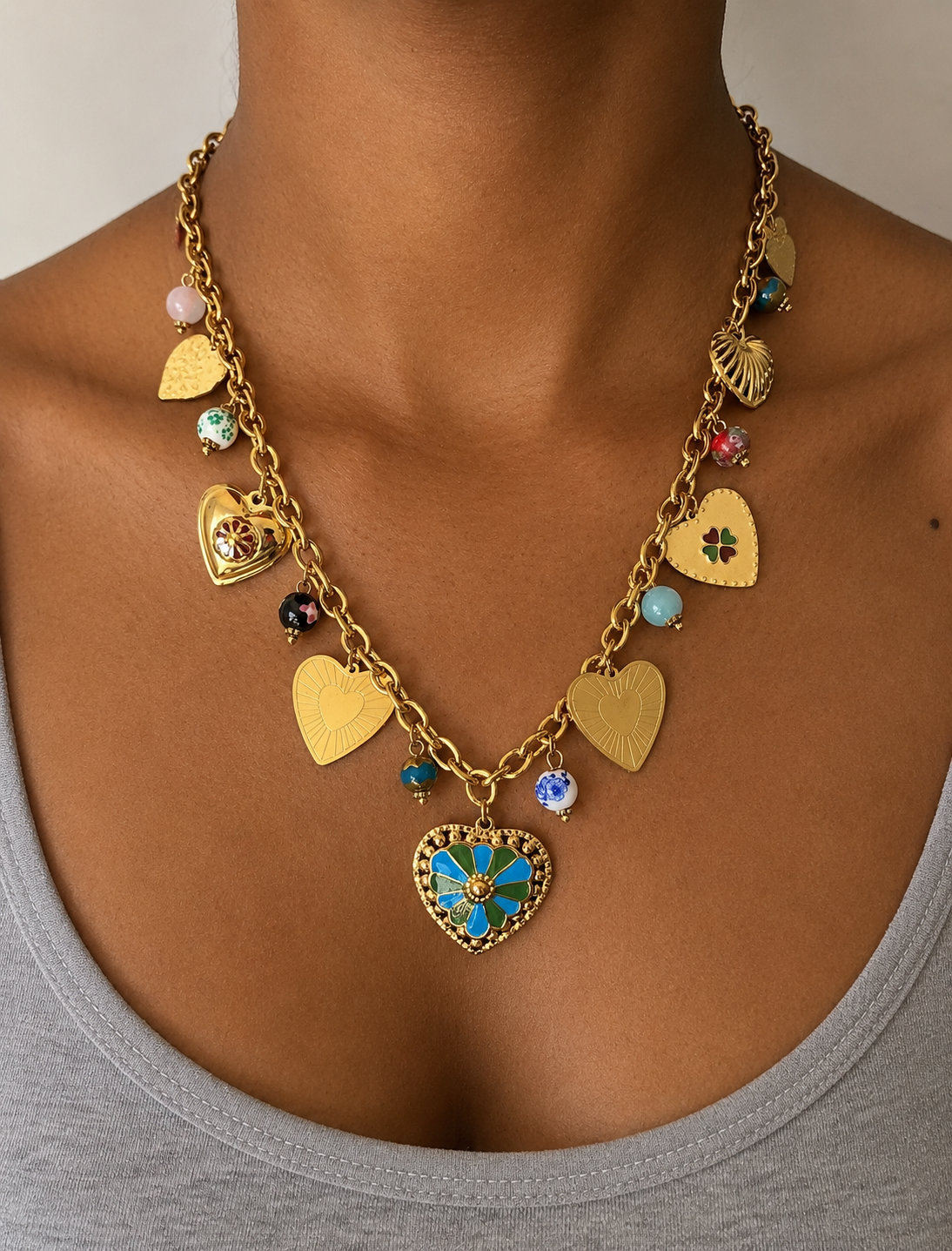 Collier charm Jeanne