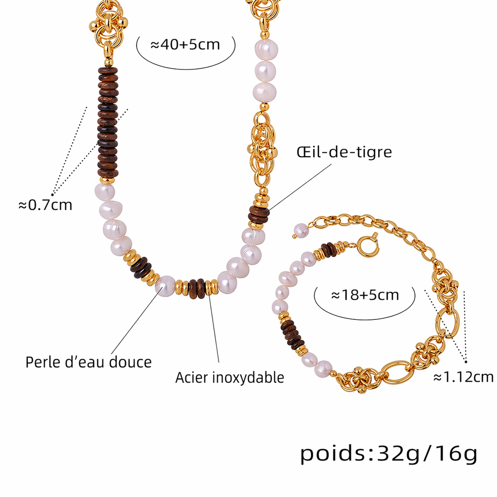 Ensemble colliers Prune