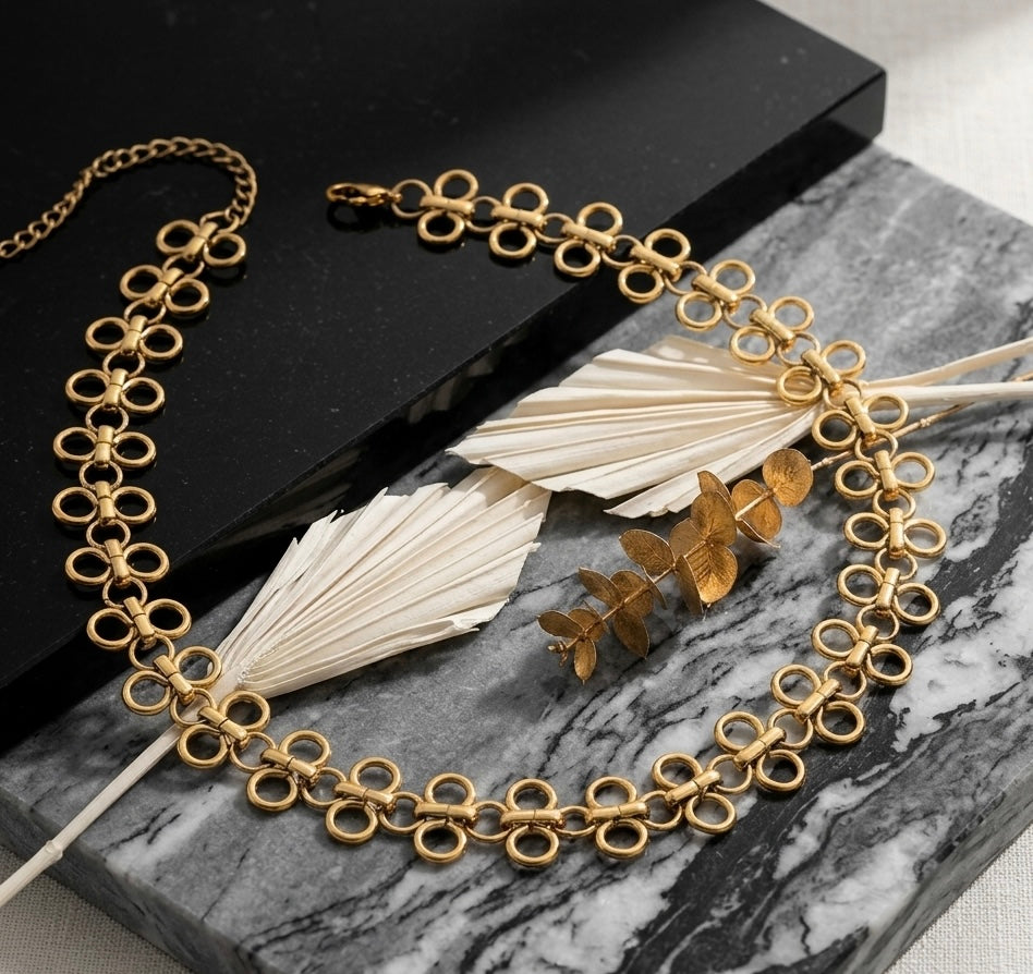 Collier Ras du Cou Trèfle Rolande