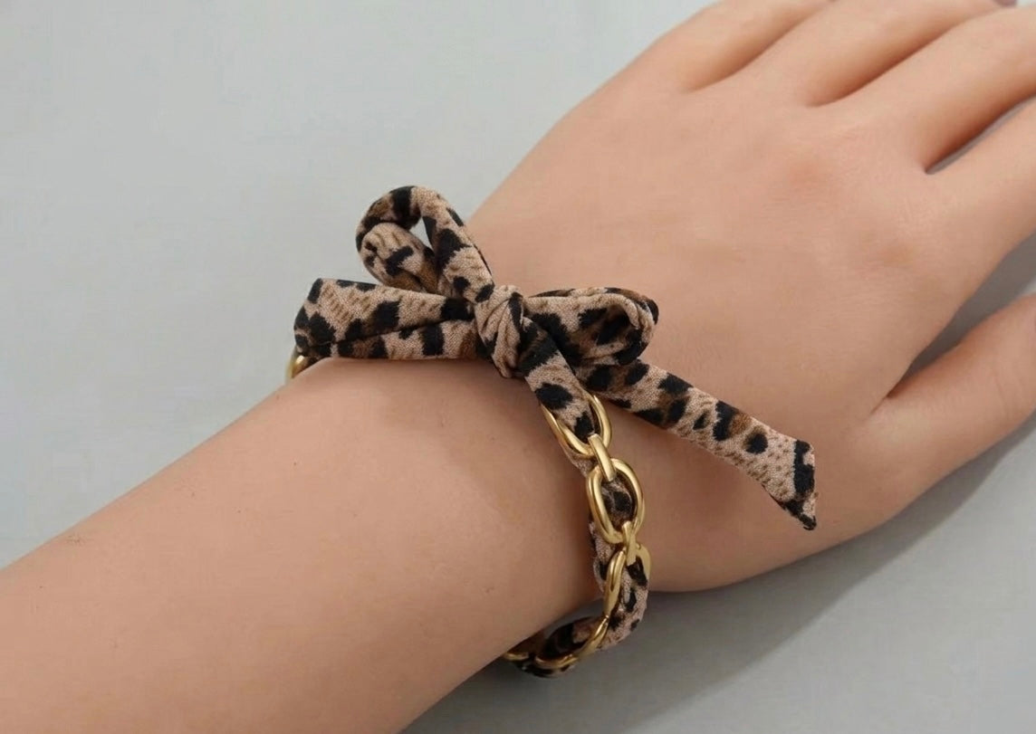 Bracelet jonc léopard - Lovely