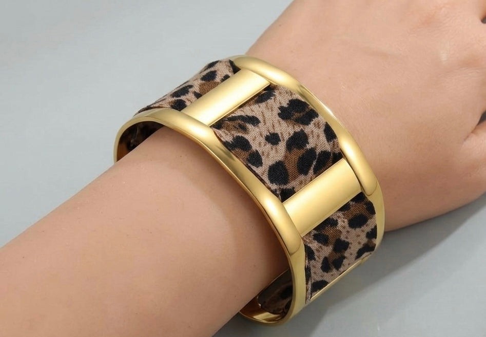 Bracelet jonc léopard - Lovely