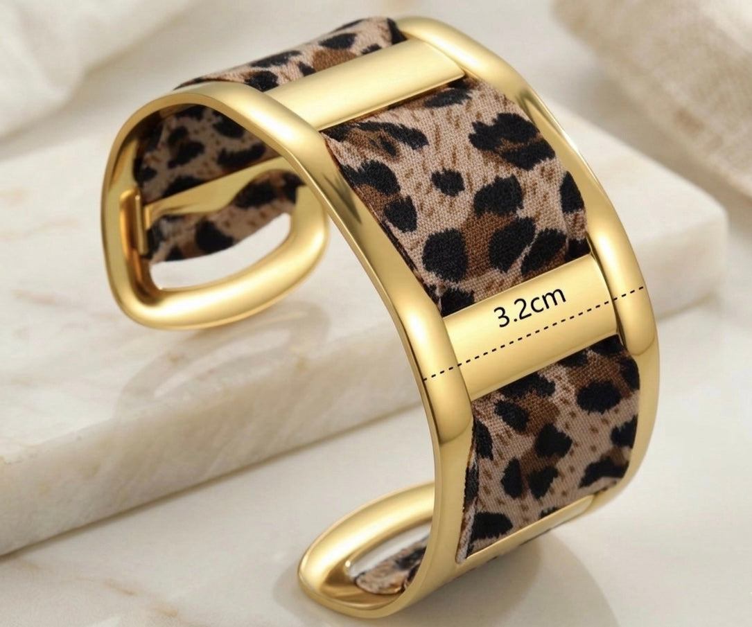 Bracelet jonc léopard - Lovely