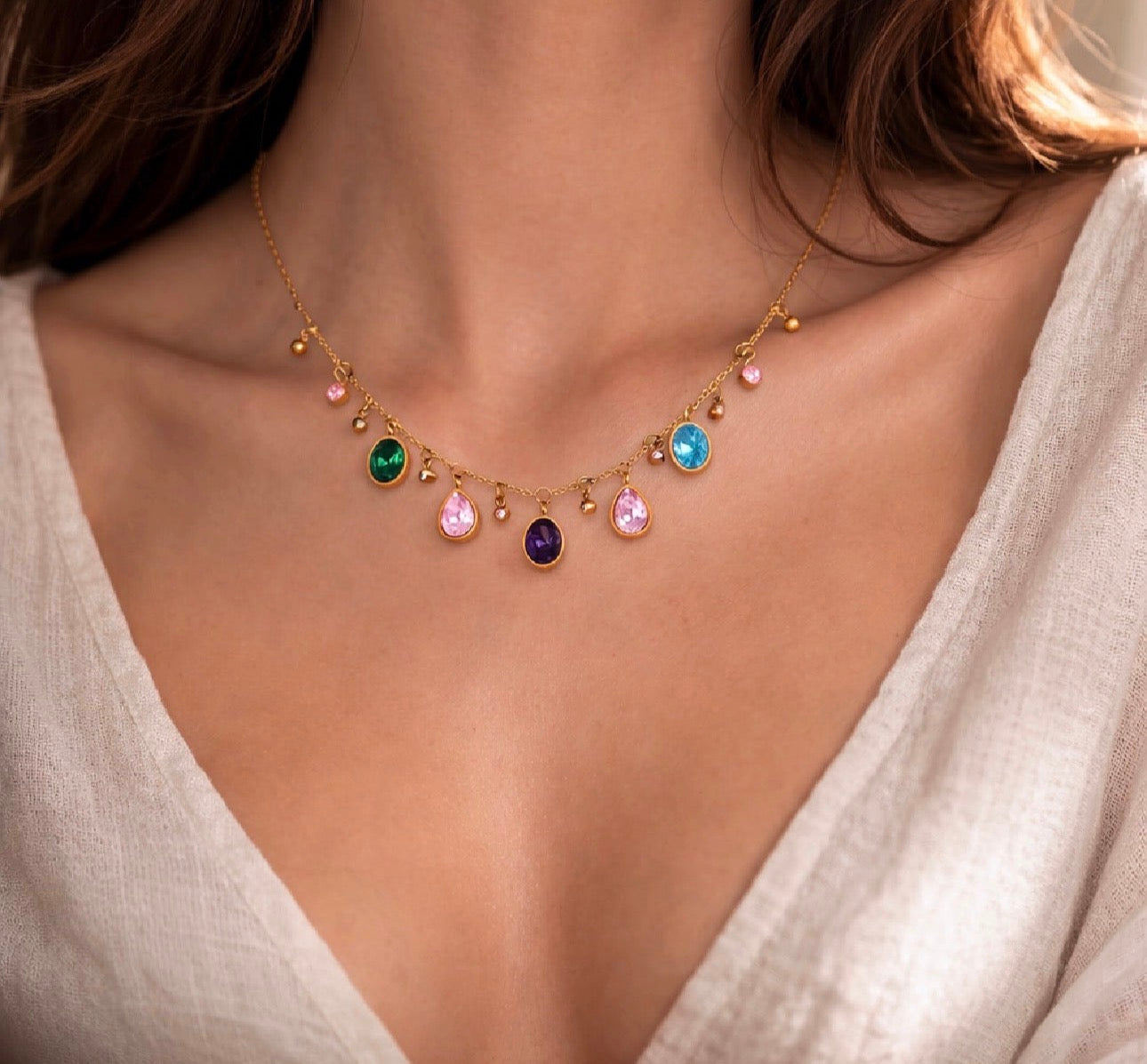 Collier multicolore Cléo