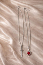 Collier coeur & épée Agathe
